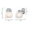 Westinghouse Fixture Wall 60W Dorney, Brushed Nickel Frosted Glassobe Glass 6124700 - alternate 4